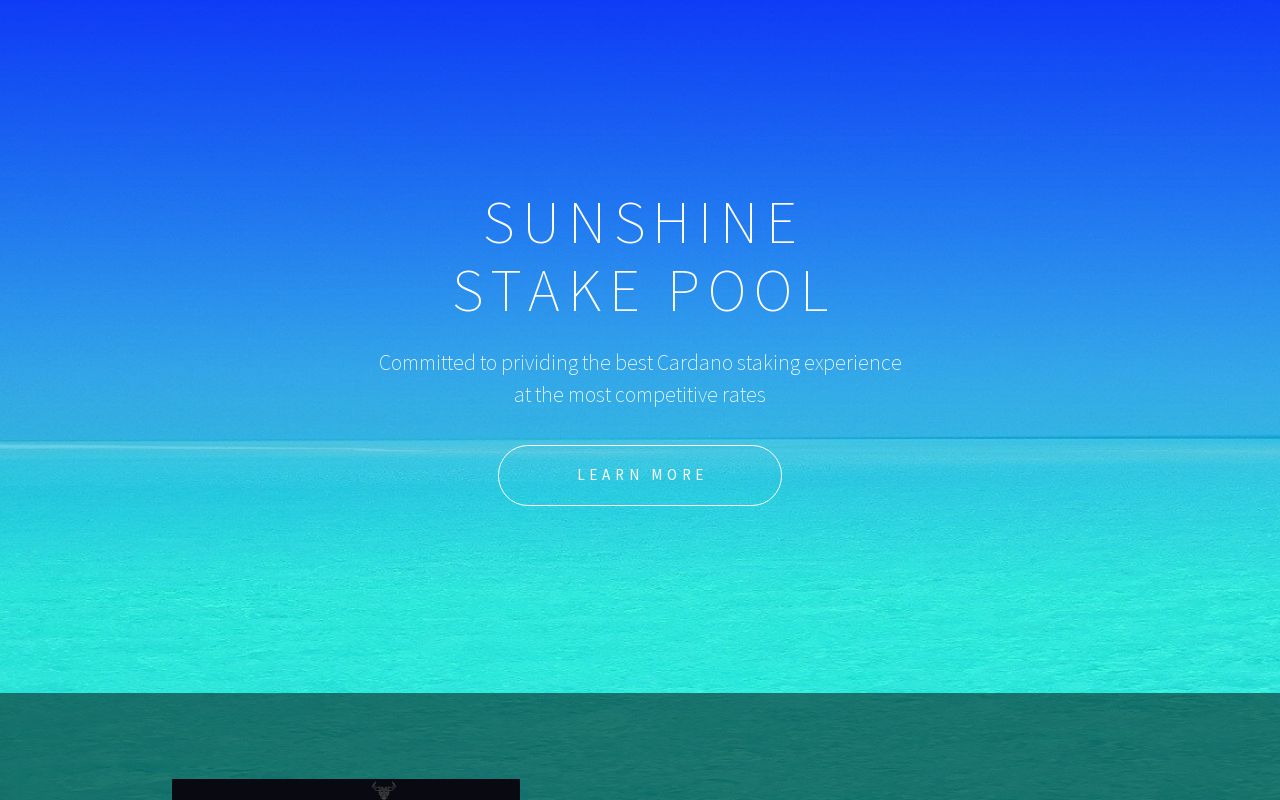 Sunshine Stake Pool - The Best Cardano Staking Exprience ...